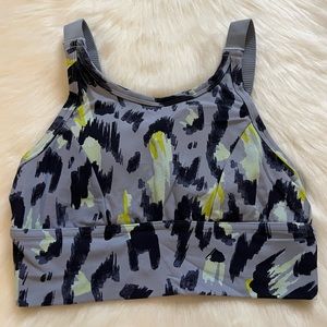 Aerie Long Line Sports Bra - Light Blue Size Small